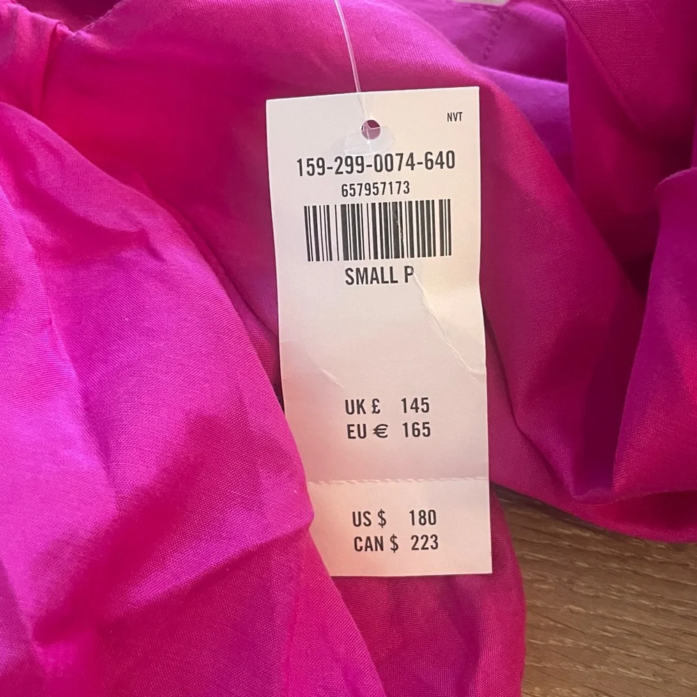 NWT Abercrombie and fitch Pink Puff Sleeve Dress
